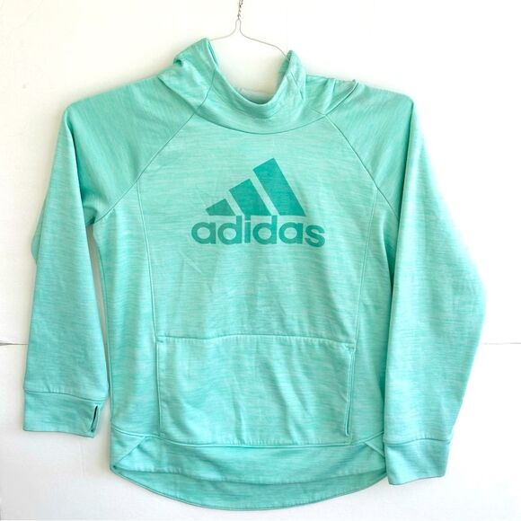 Girls Adidas Hoodie Mint Green Sz L (14/16) EUC - Picture 1 of 5